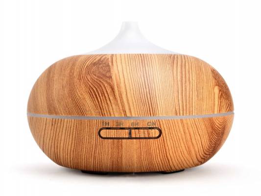 Aroma difuzér Sumó, osvěžovač a zvlhčovač vzduchu, imitace světlého dřev, 300ml