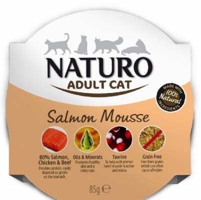 Naturo Adult Cat 85g Salmon Mousse