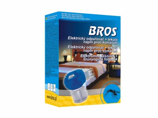 BROS-el.odpař proti komárům+ tekutá náplň, 60nocí