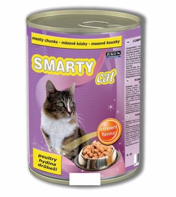 SMARTY chunks 410g cat poultry 7742