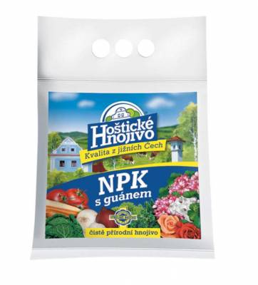 Hoštické hnojivo NPK s guánem - čistě přírodní 2,5 kg 1113