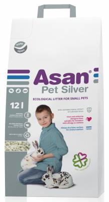 ASAN Pet Silver 12L Podestýlka pro hlodavce a králíčky