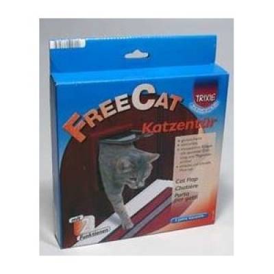 Dvířka kočka plast Hnědá 2P Freecat Classic TR