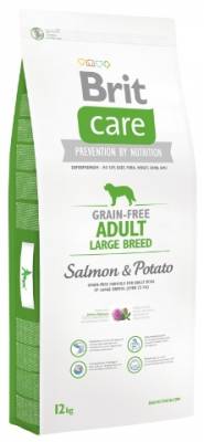 Brit Care Dog Grain-free Adult Large Breed Salmon+Potato 12kg
