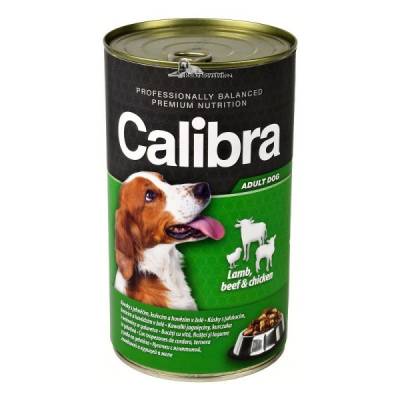 Calibra Dog konz.1240g jehněčí+hovězí+kuřecí v želé