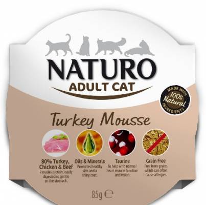 Naturo Adult Cat 85g Turkey Mousse